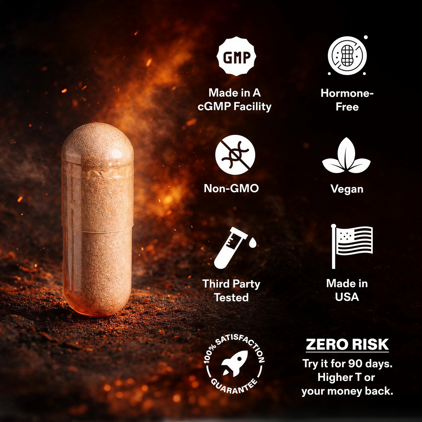 Mars Men Natural Testosterone Support 30 Servings